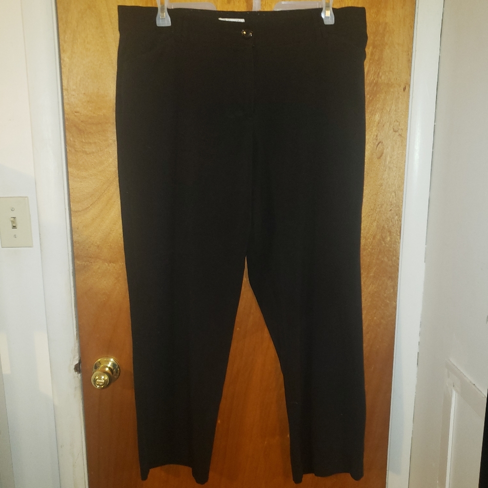 Women's Plus Size Dress Barn Black Dress Pants